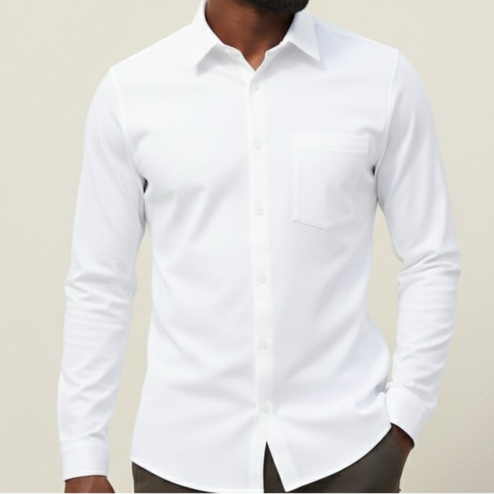 lululemon athletica Men's White Button-Down Shirt